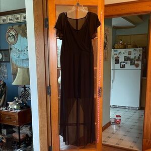 Express Elegant Black High Low Dress